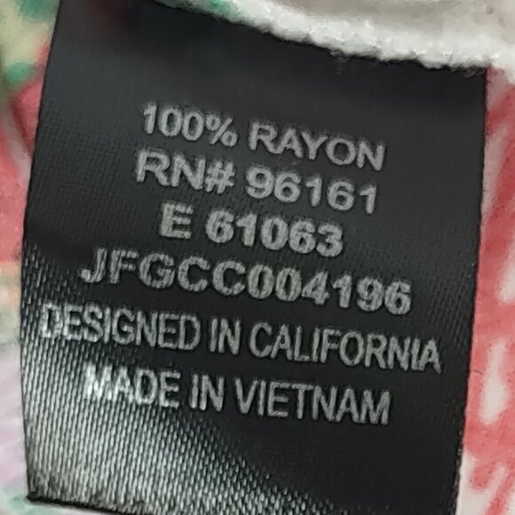 BeBop Red Green Floral Sleeveless Fit Flare Zip Back Knit Midi Dress Size XL - Picture 11 of 12